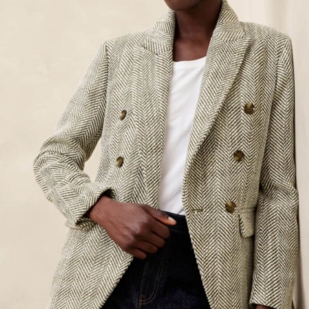 Banana Republic Herringbone ICON Blazer